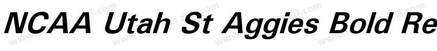 NCAA Utah St Aggies Bold Regular字体转换